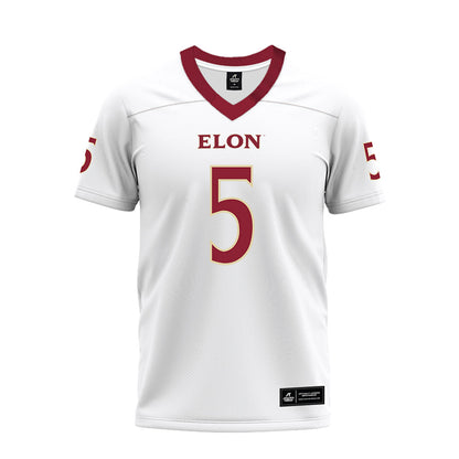 Elon - NCAA Football : T.J. Thomas - Premium Football Jersey-0