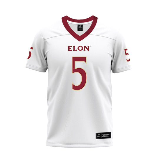 Elon - NCAA Football : T.J. Thomas - Premium Football Jersey-0