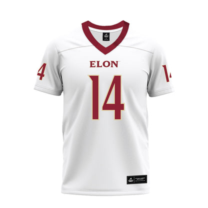 Elon - NCAA Football : Elijah Guttman - Premium Football Jersey-0