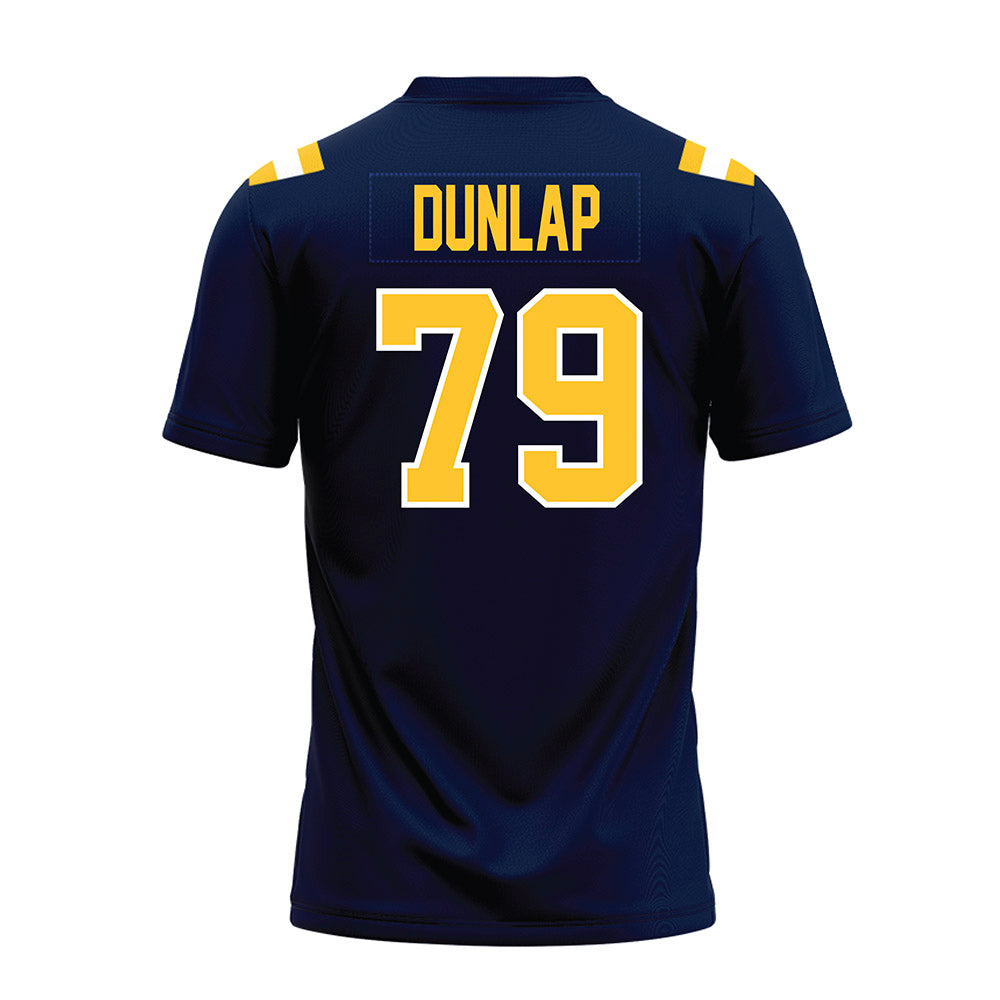 East Tennessee State - NCAA Football : Mitchell Dunlap - Navy Premium Football Jersey-1