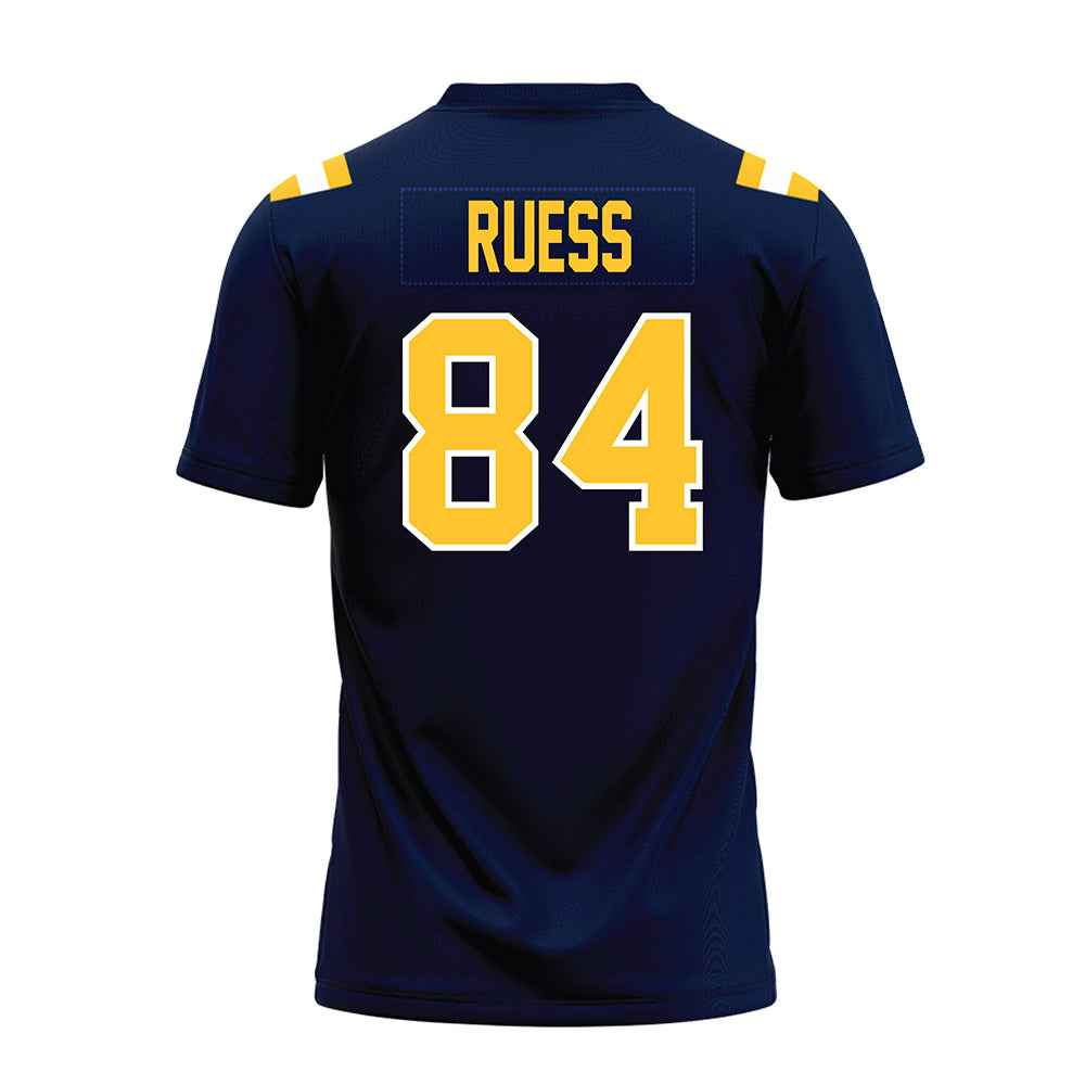 East Tennessee State - NCAA Football : Eric Ruess - Navy Premium Football Jersey