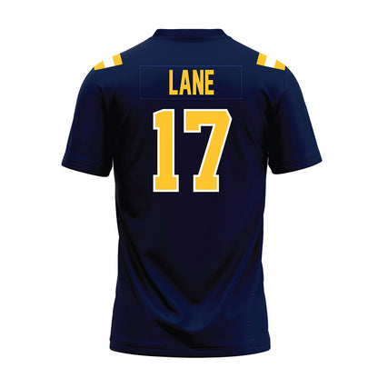 East Tennessee State - NCAA Football : Ethan Lane - Navy Premium Football Jersey-1