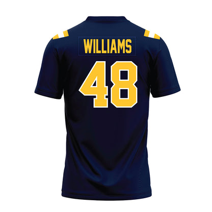 East Tennessee State - NCAA Football : Demetrius Williams - Navy Premium Football Jersey