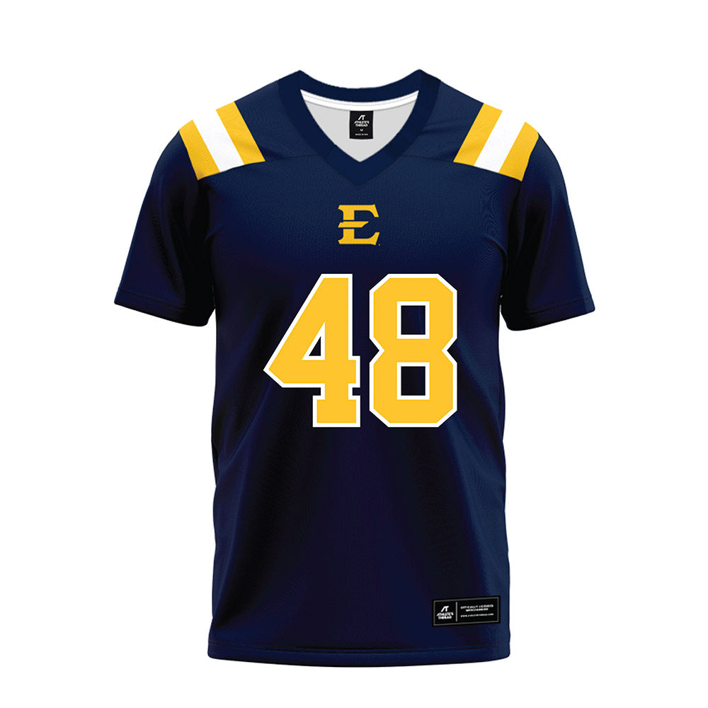 East Tennessee State - NCAA Football : Demetrius Williams - Navy Premium Football Jersey