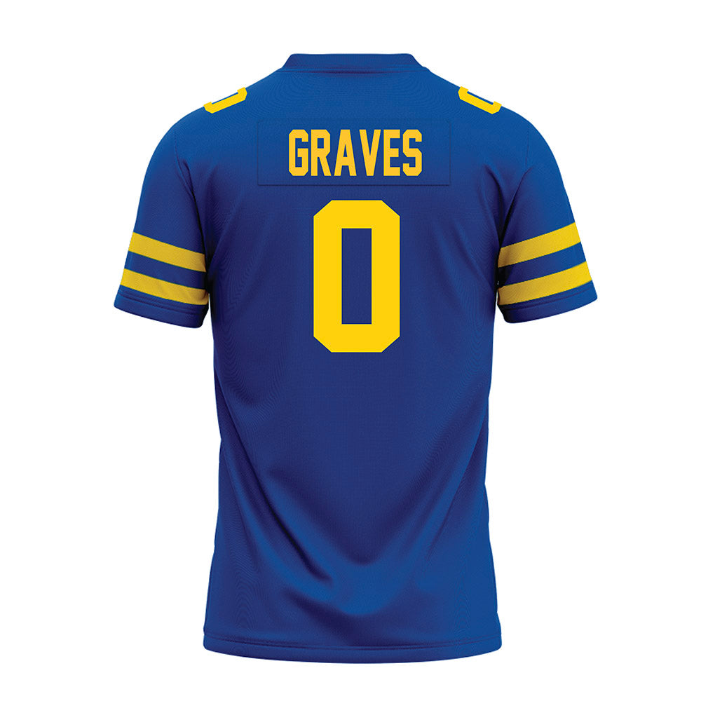 Delaware - NCAA Football : Bryson Graves - Premium Football Jersey-1