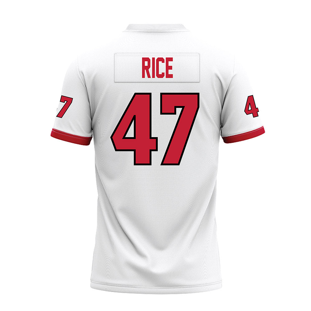 Miami of Ohio - NCAA Football : Brach Rice - 2023 White Premium Football Jersey-1