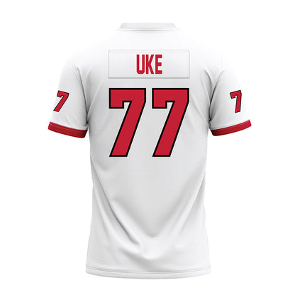 Miami of Ohio - NCAA Football : Austin Uke - 2023 White Premium Football Jersey-1
