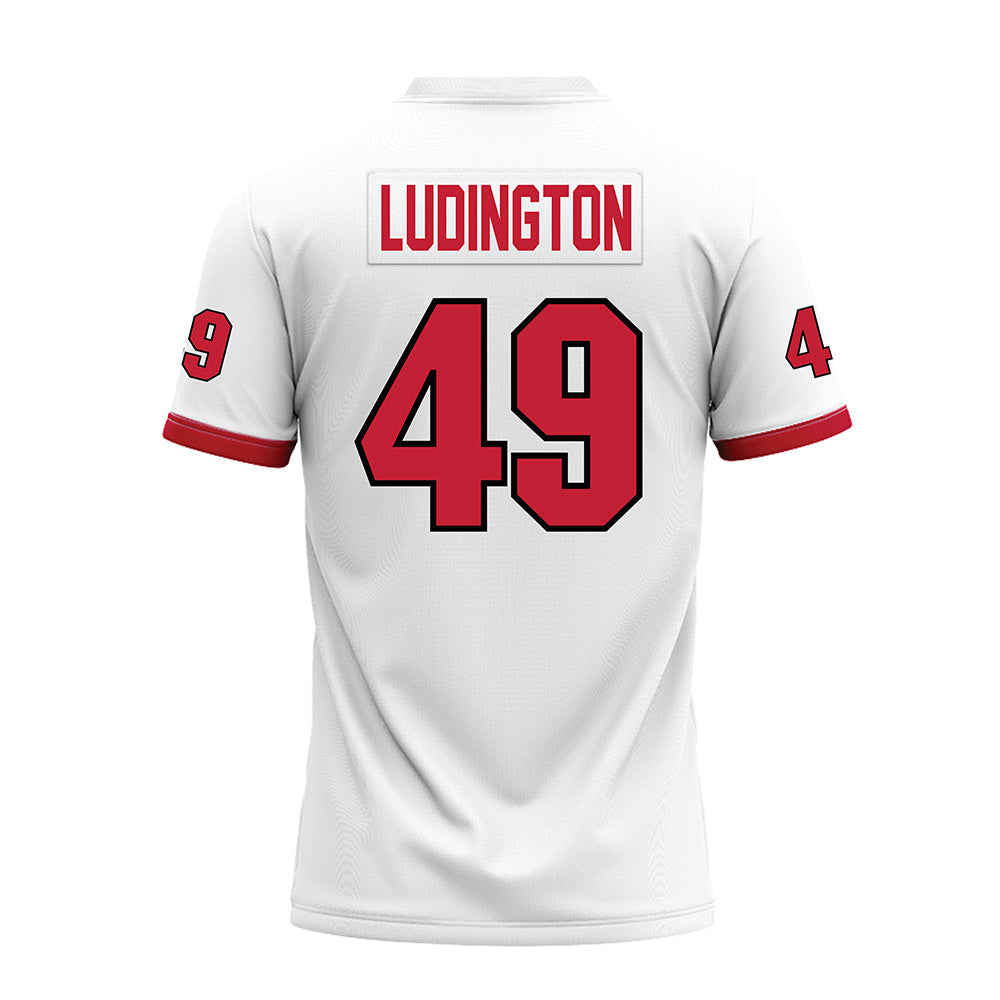 Miami of Ohio - NCAA Football : Anthony Ludington - 2023 White Premium Football Jersey-1