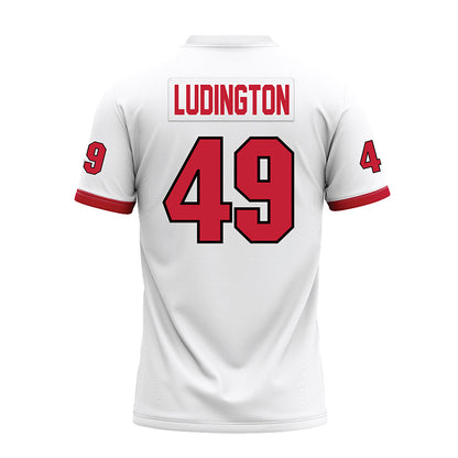 Miami of Ohio - NCAA Football : Anthony Ludington - 2023 White Premium Football Jersey-1