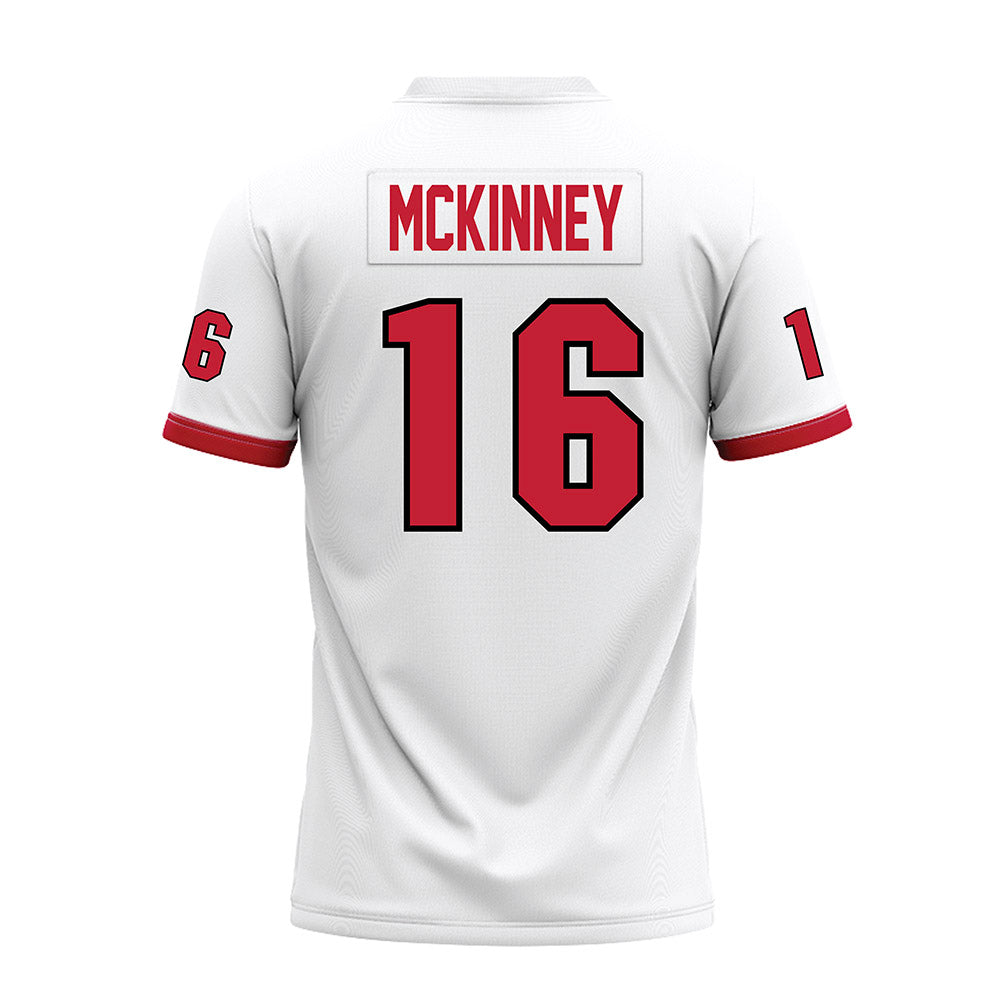 Miami of Ohio - NCAA Football : Christian McKinney - 2023 White Premium Football Jersey-1