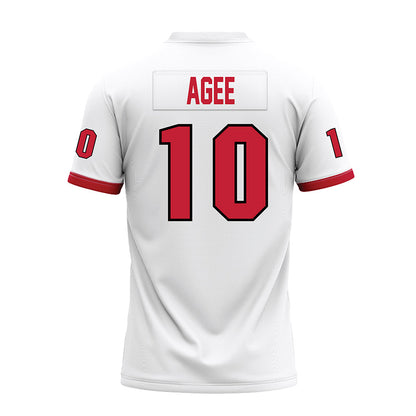 Miami of Ohio - NCAA Football : Jermaine Agee - 2023 White Premium Football Jersey-1