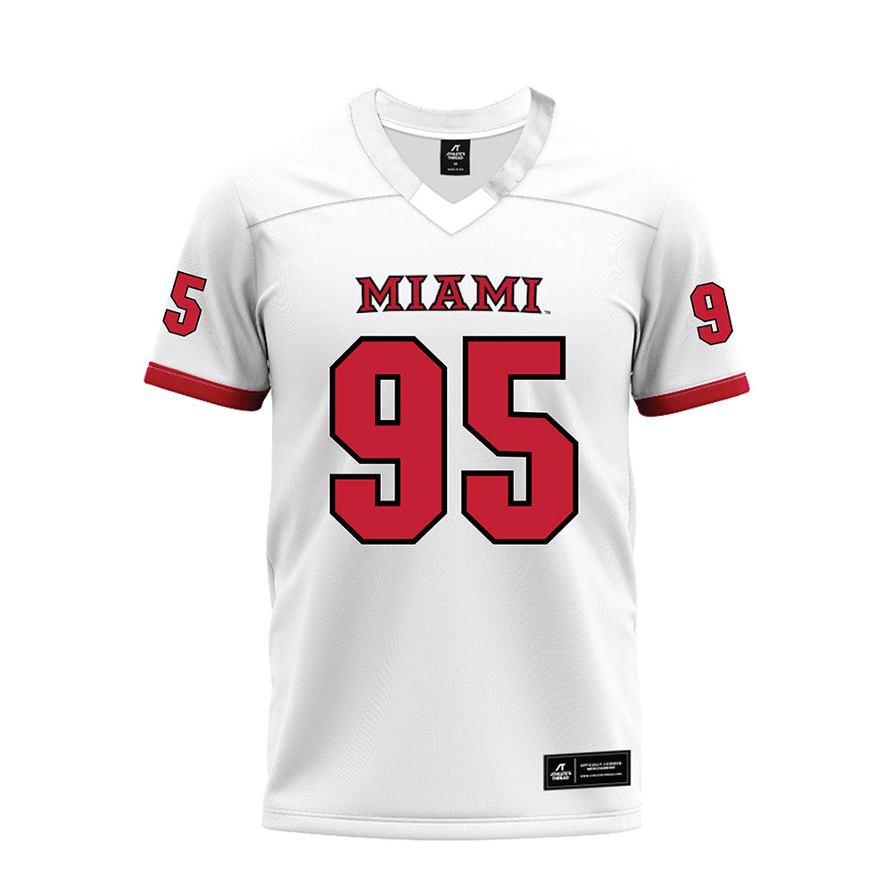 Miami of Ohio - NCAA Football : Aariz Taylor - 2023 White Premium Football Jersey-0