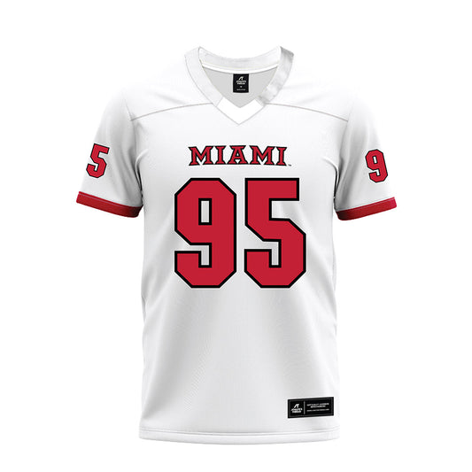 Miami of Ohio - NCAA Football : Aariz Taylor - 2023 White Premium Football Jersey-0