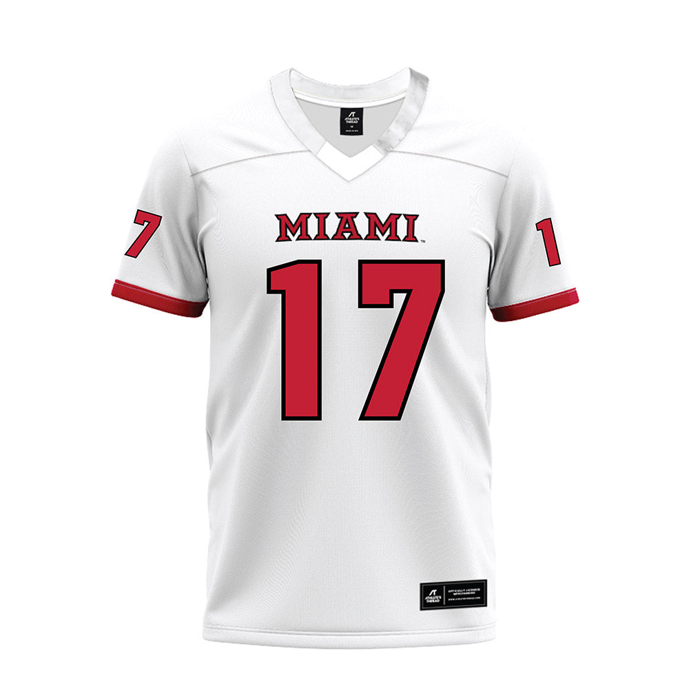 Miami of Ohio - NCAA Football : Kaleb Martin - 2023 White Premium Football Jersey-0