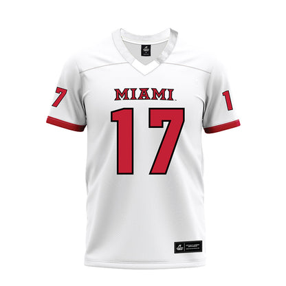 Miami of Ohio - NCAA Football : Kaleb Martin - 2023 White Premium Football Jersey-0
