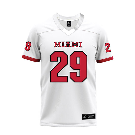 Miami of Ohio - NCAA Football : Silas Walters - 2023 White Premium Football Jersey-0