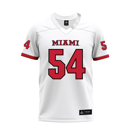 Miami of Ohio - NCAA Football : Aiden Howard - 2023 White Premium Football Jersey-0