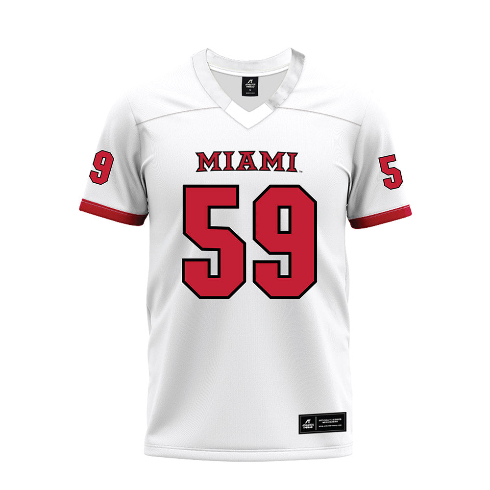 Miami of Ohio - NCAA Football : Hudson Powell - 2023 White Premium Football Jersey-0
