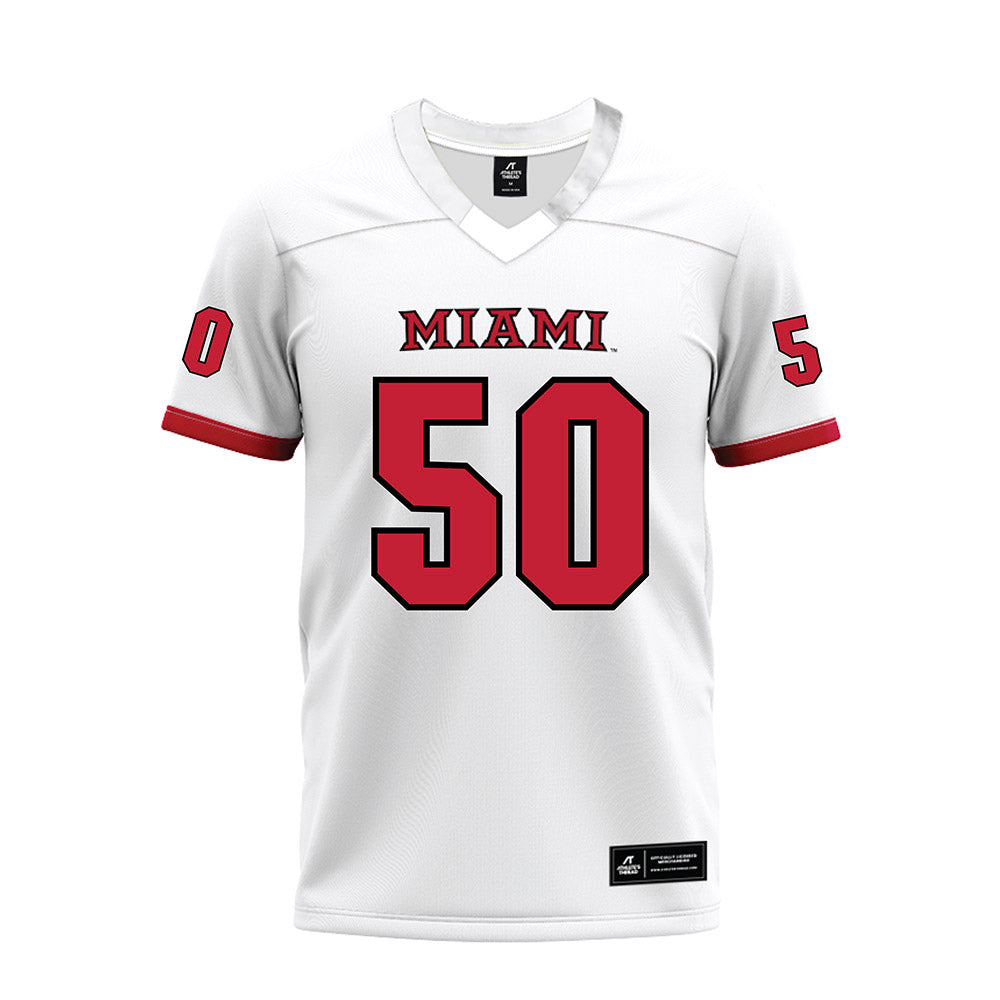 Miami of Ohio - NCAA Football : Jayden Fuller - 2023 White Premium Football Jersey-0