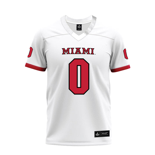 Miami of Ohio - NCAA Football : Keith Reynolds - 2023 White Premium Football Jersey-0