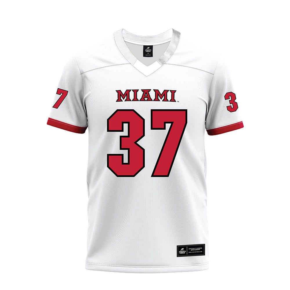 Miami of Ohio - NCAA Football : Vito McConnell - 2023 White Premium Football Jersey-0