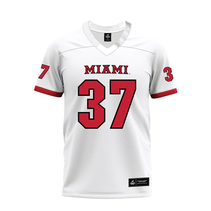 Miami of Ohio - NCAA Football : Vito McConnell - 2023 White Premium Football Jersey-0