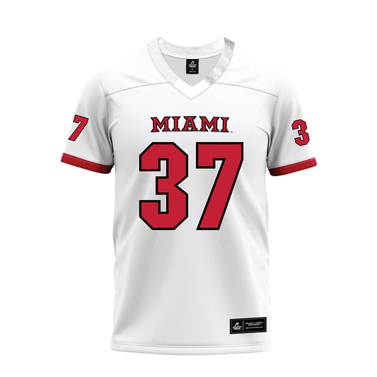 Miami of Ohio - NCAA Football : Vito McConnell - 2023 White Premium Football Jersey-0