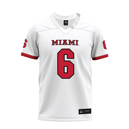 Miami of Ohio - NCAA Football : Jordan Brunson - 2023 White Premium Football Jersey-0