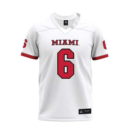 Miami of Ohio - NCAA Football : Jordan Brunson - 2023 White Premium Football Jersey-0