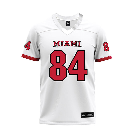 Miami of Ohio - NCAA Football : Cole Weaver - 2023 White Premium Football Jersey-0