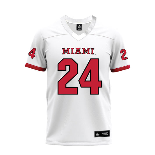 Miami of Ohio - NCAA Football : Mychal Yharbrough - 2023 White Premium Football Jersey