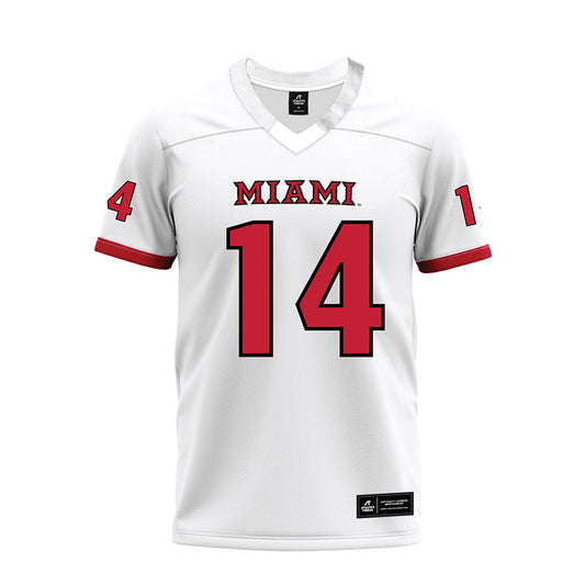 Miami of Ohio - NCAA Football : D'Shawntae Jones - 2023 White Premium Football Jersey-0