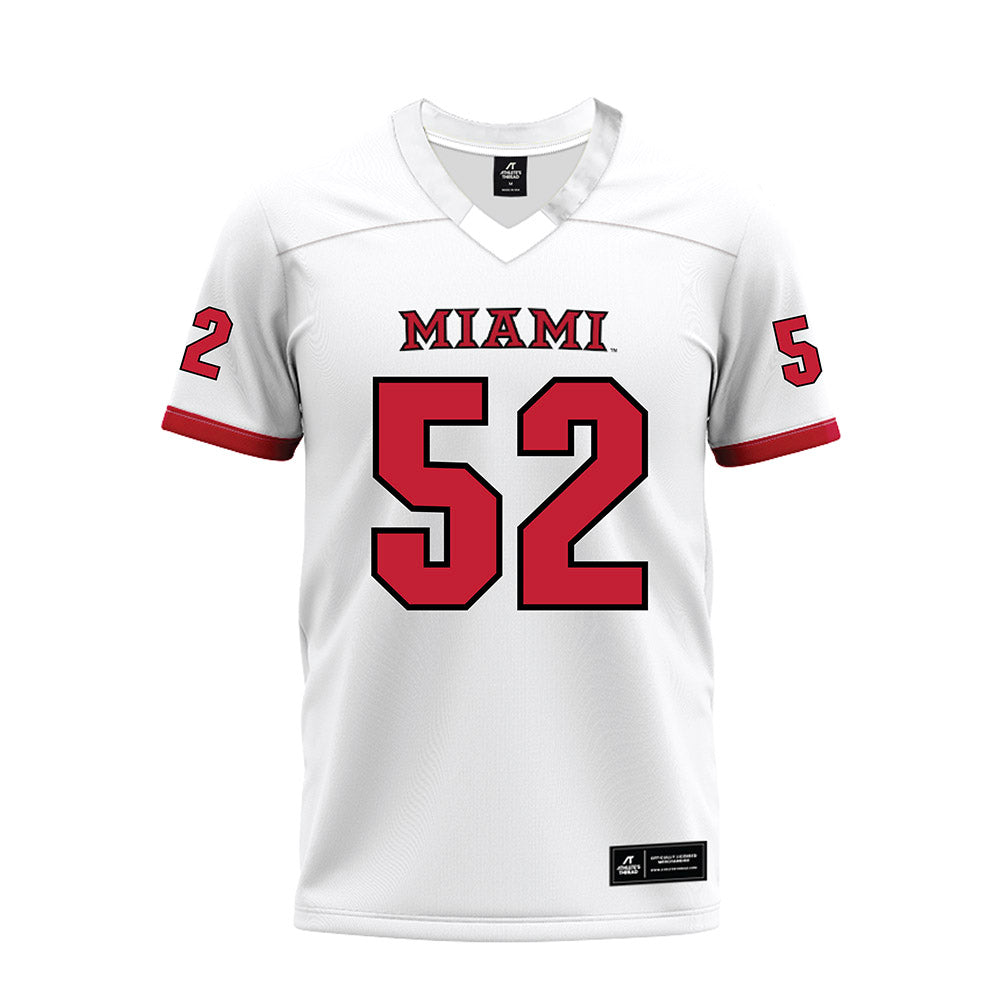 Miami of Ohio - NCAA Football : Nasir Washington - 2023 White Premium Football Jersey-0