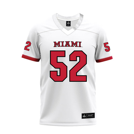 Miami of Ohio - NCAA Football : Nasir Washington - 2023 White Premium Football Jersey-0