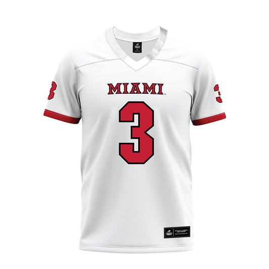 Miami of Ohio - NCAA Football : Darion Williamson - 2023 White Premium Football Jersey-0