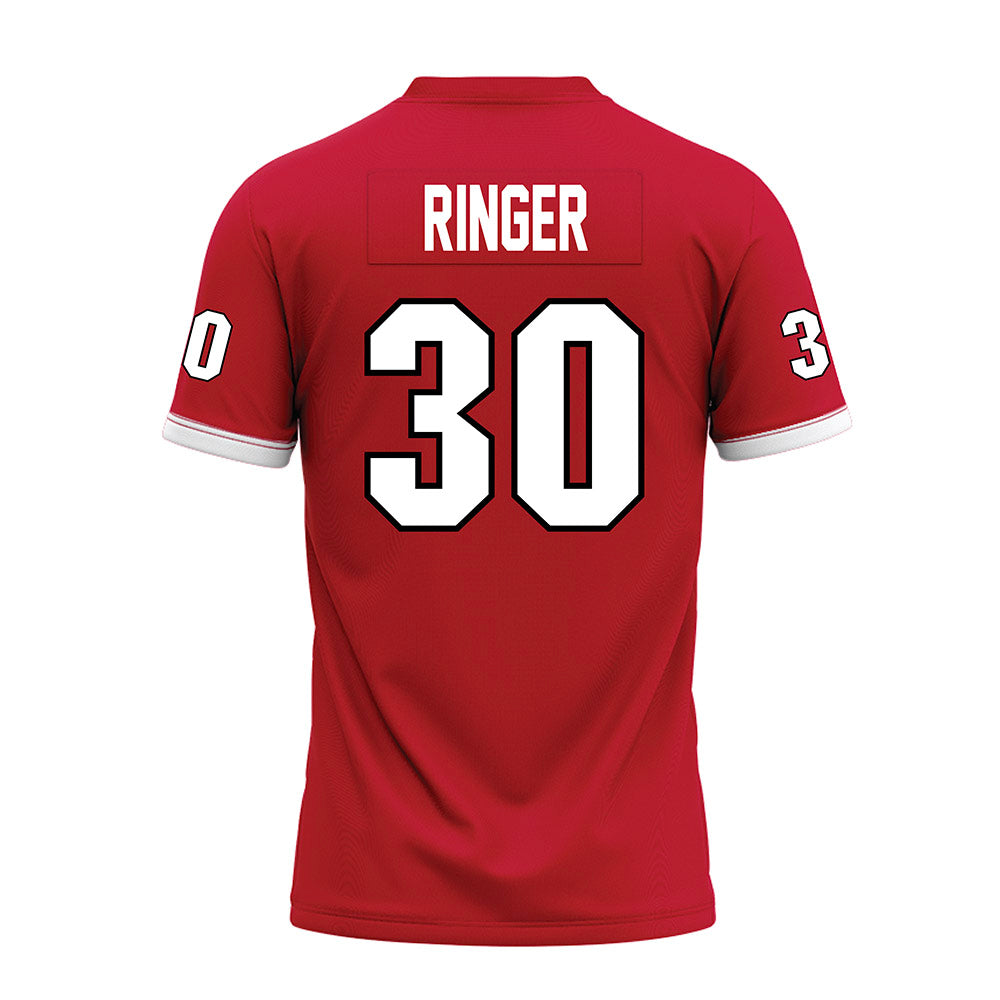 Miami of Ohio - NCAA Football : Josh Ringer - 2023 Red Premium Football Jersey-1
