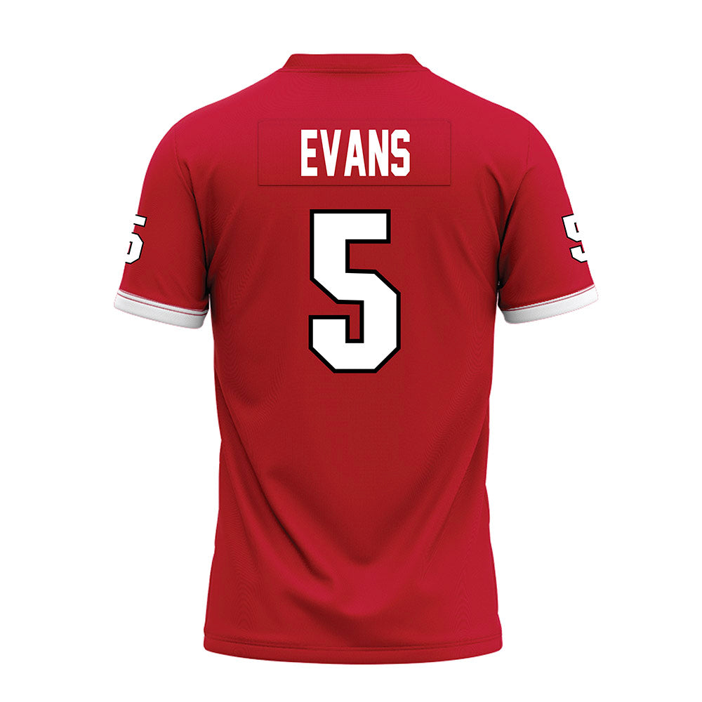 Miami of Ohio - NCAA Football : Luke Evans - 2023 Red Premium Football Jersey-1