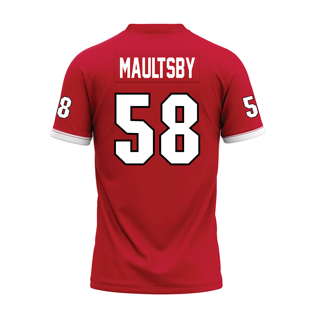 Miami of Ohio - NCAA Football : Gray Maultsby - 2023 Red Premium Football Jersey-1