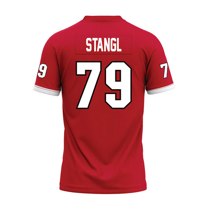 Miami of Ohio - NCAA Football : Jonathan Stangl - 2023 Red Premium Football Jersey-1