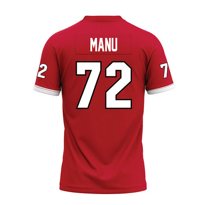 Miami of Ohio - NCAA Football : Kris Manu - 2023 Red Premium Football Jersey-1