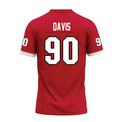 Miami of Ohio - NCAA Football : Donovan Davis - 2023 Red Premium Football Jersey-1