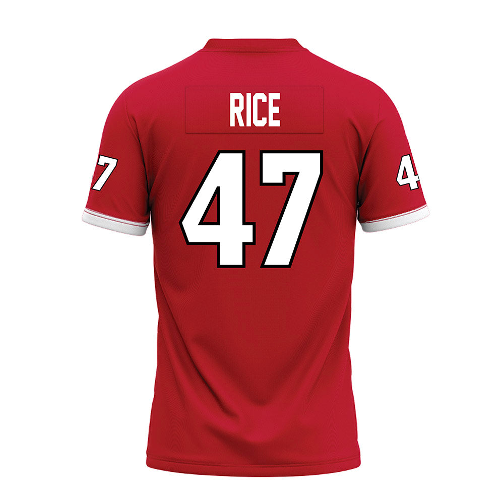 Miami of Ohio - NCAA Football : Brach Rice - 2023 Red Premium Football Jersey-1