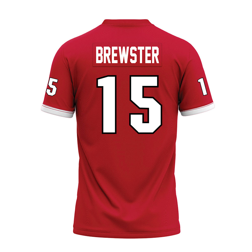 Miami of Ohio - NCAA Football : Harrison Brewster - 2023 Red Premium Football Jersey-1