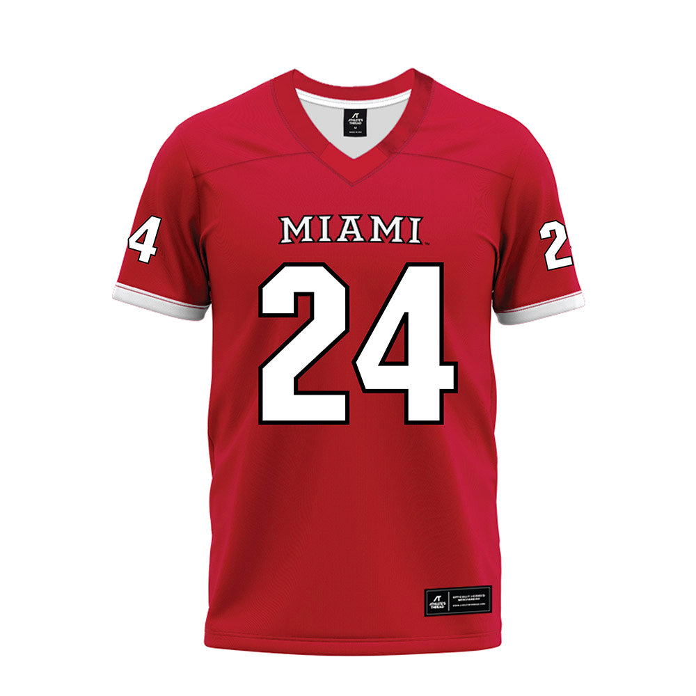 Miami of Ohio - NCAA Football : Mychal Yharbrough - 2023 Red Premium Football Jersey