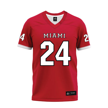 Miami of Ohio - NCAA Football : Mychal Yharbrough - 2023 Red Premium Football Jersey