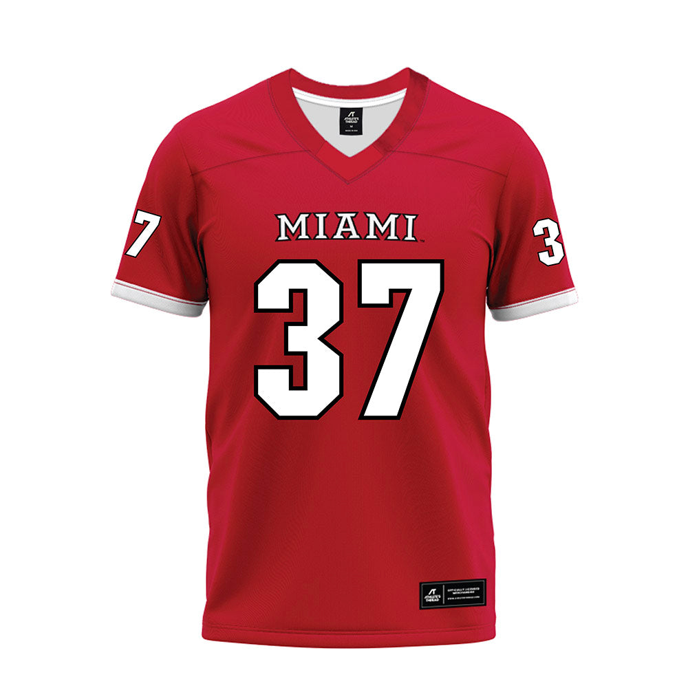 Miami of Ohio - NCAA Football : Vito McConnell - 2023 Red Premium Football Jersey-0