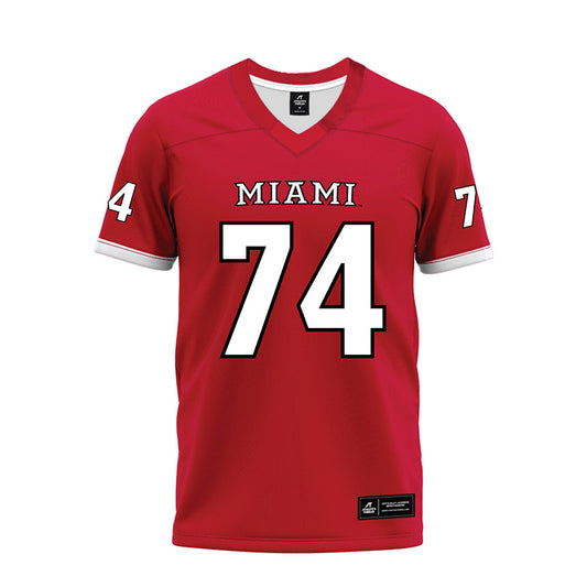 Miami of Ohio - NCAA Football : Greg Smith Jr. - 2023 Red Premium Football Jersey-0