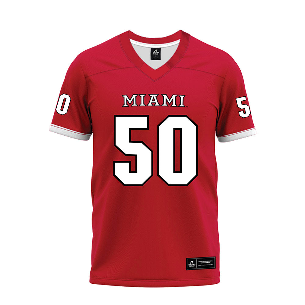 Miami of Ohio - NCAA Football : Jayden Fuller - 2023 Red Premium Football Jersey-0