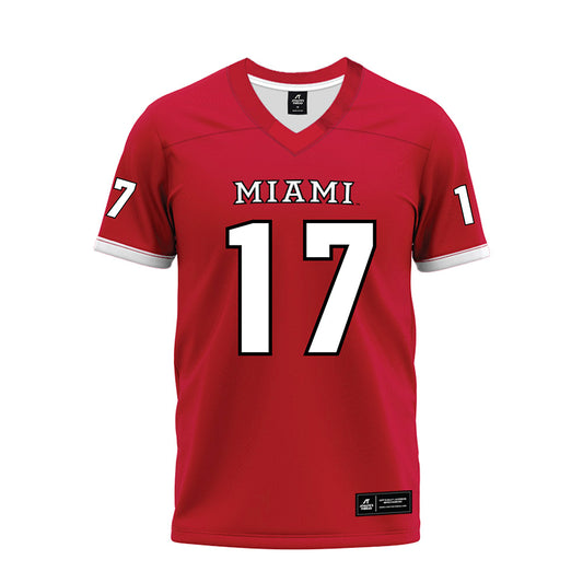 Miami of Ohio - NCAA Football : Kaleb Martin - 2023 Red Premium Football Jersey-0