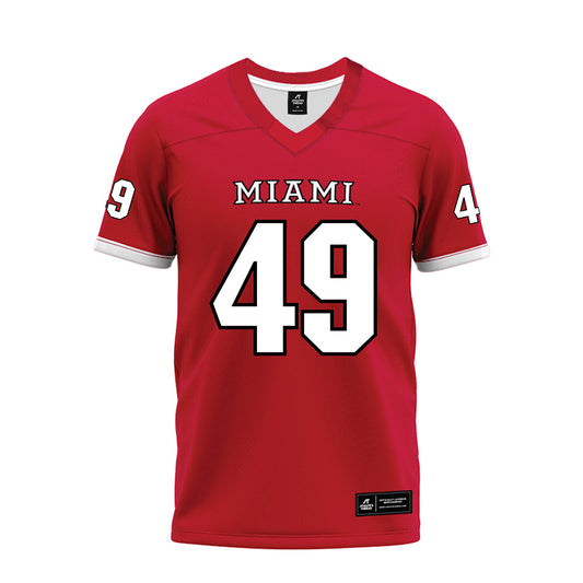 Miami of Ohio - NCAA Football : Anthony Ludington - 2023 Red Premium Football Jersey-0